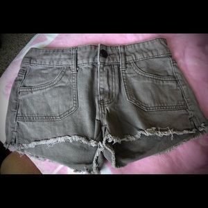 blue asphalt cutoff jean shorts ♡